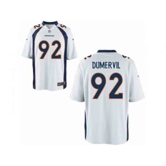Nike Denver Broncos 92 Elvis Dumervil white Game NFL Jersey